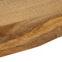 Tablero de mesa borde natural madera maciza mango 90x80x3,8 cm