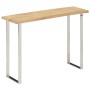 Mesa consola con borde natural madera mango maciza 105x33x76 cm