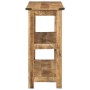 Mesa consola de madera maciza de mango 100x35x75 cm