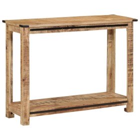 Mesa consola de madera maciza de mango 100x35x75 cm en Mesas auxiliares | Comprar online en Foro24