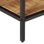 Mesa de centro de madera maciza de mango rugosa 100x50x35 cm