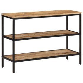 Mesa consola madera maciza de mango rugosa 100x35x70 cm en Mesas auxiliares | Comprar online en Foro24