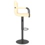 Cremefarbener Küchenhocker aus Samt von vidaXL, Küchenhocker - Ref: Foro24-334647, Preis: 72,59 €, Rabatt: %