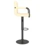 Taburete de cocina de terciopelo crema de vidaXL, Taburetes de cocina - Ref: Foro24-334647, Precio: 71,55 €, Descuento: %