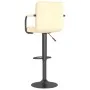 Taburete de cocina de terciopelo crema de vidaXL, Taburetes de cocina - Ref: Foro24-334647, Precio: 71,55 €, Descuento: %
