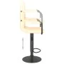 Taburete de cocina de terciopelo crema de vidaXL, Taburetes de cocina - Ref: Foro24-334647, Precio: 71,55 €, Descuento: %