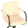 Cremefarbener Küchenhocker aus Samt von vidaXL, Küchenhocker - Ref: Foro24-334647, Preis: 72,59 €, Rabatt: %