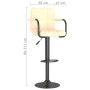 Cremefarbener Küchenhocker aus Samt von vidaXL, Küchenhocker - Ref: Foro24-334647, Preis: 72,59 €, Rabatt: %