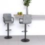 Taburetes de cocina 2 unidades terciopelo gris claro de vidaXL, Taburetes de cocina - Ref: Foro24-334659, Precio: 142,83 €, D...