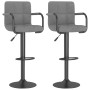 Taburetes de cocina 2 unidades terciopelo gris claro de vidaXL, Taburetes de cocina - Ref: Foro24-334659, Precio: 142,83 €, D...