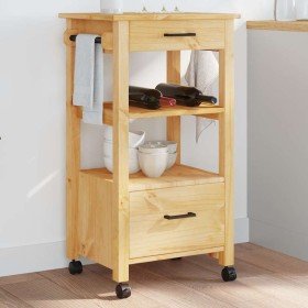 Carrito de cocina MONZA madera maciza de pino 48x40x88,5 cm