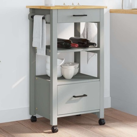 Carrito de cocina MONZA madera maciza de pino 48x40x88,5 cm