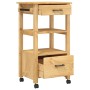 Carrito de cocina MONZA madera maciza de pino 48x40x88,5 cm