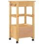 Carrito de cocina MONZA madera maciza de pino 48x40x88,5 cm