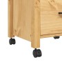 Carrito de cocina MONZA madera maciza de pino 48x40x88,5 cm