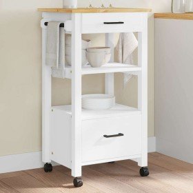 Carrito de cocina MONZA madera maciza de pino 48x40x88,5 cm