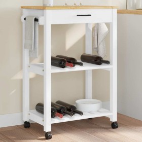 Carrito de cocina MONZA madera maciza de pino 60x40x88,5 cm