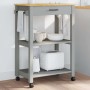 Carrito de cocina MONZA madera maciza de pino 60x40x88,5 cm