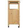 Carrito de cocina MONZA madera maciza de pino 60x40x88,5 cm
