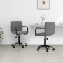 Drehbare Esszimmerstühle, 2 Einheiten, dunkelgrauer Samt von vidaXL, Essstühle - Ref: Foro24-334722, Preis: 130,53 €, Rabatt: %