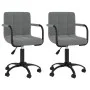 Drehbare Esszimmerstühle, 2 Einheiten, dunkelgrauer Samt von vidaXL, Essstühle - Ref: Foro24-334722, Preis: 128,60 €, Rabatt: %