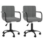 Swivel dining chairs 2 units dark gray velvet by vidaXL, dining chairs - Ref: Foro24-334722, Price: 130,09 €, Discount: %
