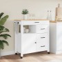 Carrito de cocina MONZA madera maciza de pino 84x40x88,5 cm