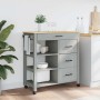 Carrito de cocina MONZA madera maciza de pino 84x40x88,5 cm