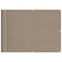 Pantalla de balcón 100% poliéster Oxford taupé 75x800 cm en Sombrillas | Comprar online en Foro24