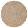 Alfombra ZIZUR apariencia de yute interior y exterior Ø 200 cm