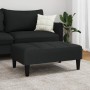Reposapiés de terciopelo negro 77x55x31 cm en Otomanas | Comprar online en Foro24