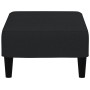 Reposapiés de terciopelo negro 77x55x31 cm en Otomanas | Comprar online en Foro24