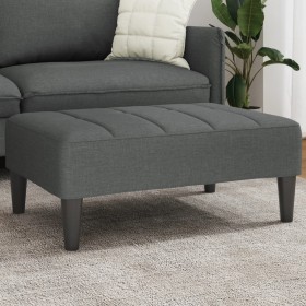 Reposapiés de tela gris oscuro 77x55x31 cm en Otomanas | Comprar online en Foro24
