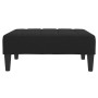 Reposapiés de tela negro 77x55x31 cm