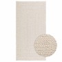 Alfombra ZIZUR apariencia yute interior exterior crema 80x150cm