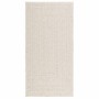 Alfombra ZIZUR apariencia yute interior exterior crema 80x150cm