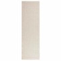 Alfombra ZIZUR apariencia yute interior exterior crema 80x250cm