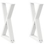 Patas para mesa de comedor (2 unidades), color blanco, 60 x