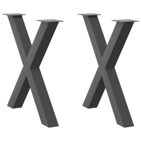 Patas para mesa de comedor en forma de X (2 unidades)