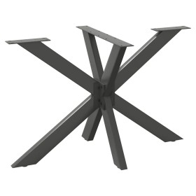 Pata de mesa de comedor forma araña antracita 120x68x(72-73) cm