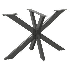Pata de mesa de comedor forma araña antracita 120x68x(72-73) cm