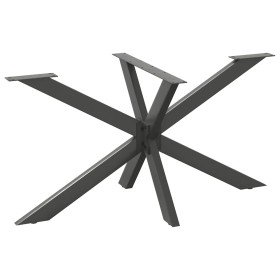 Pata de mesa de comedor forma araña antracita 150x78x(72-73) cm acero en Patas para mesas | Comprar online en Foro24