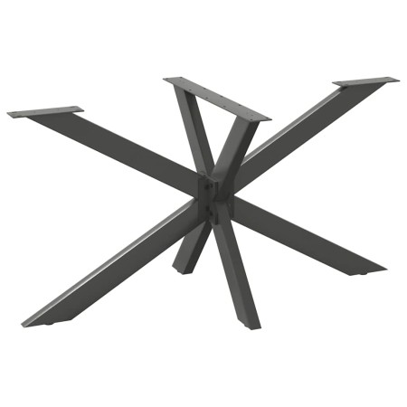 Pata de mesa de comedor forma araña antracita 150x78x(72-73) cm