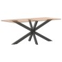 Pata de mesa de comedor forma araña antracita 150x78x(72-73) cm