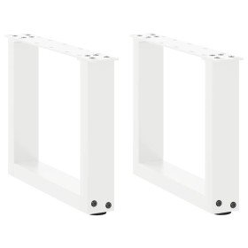 Patas para mesa de centro en forma de U (2 unidades), color blanco, 40 x (30-31) cm, acero en Patas para mesas | Comprar online 