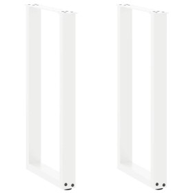 Patas para consola en forma de U (2 unidades), color blanco, 28