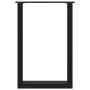 Patas para mesa de comedor en forma de U (2 unidades), color negro, 50 x (72-73) cm, acero en Patas para mesas | Comprar online 