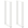 Patas para mesa de bar en forma de U (2 unidades), color blanco, 40 x (90-91) cm, acero en Patas para mesas | Comprar online en 