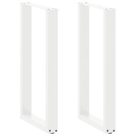 Patas para mesa de bar en forma de U (2 unidades), color blanco, 50 x (90-91) cm, acero en Patas para mesas | Comprar online en 
