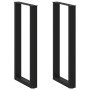 Patas para mesa de bar en forma de U (2 unidades), color negro, 40 x 100-101 cm, acero en Patas para mesas | Comprar online en F